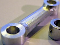 CNC Fräsen 3D Pleuel Aluminium