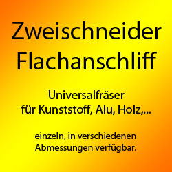 Zweischneider Flachanschliff